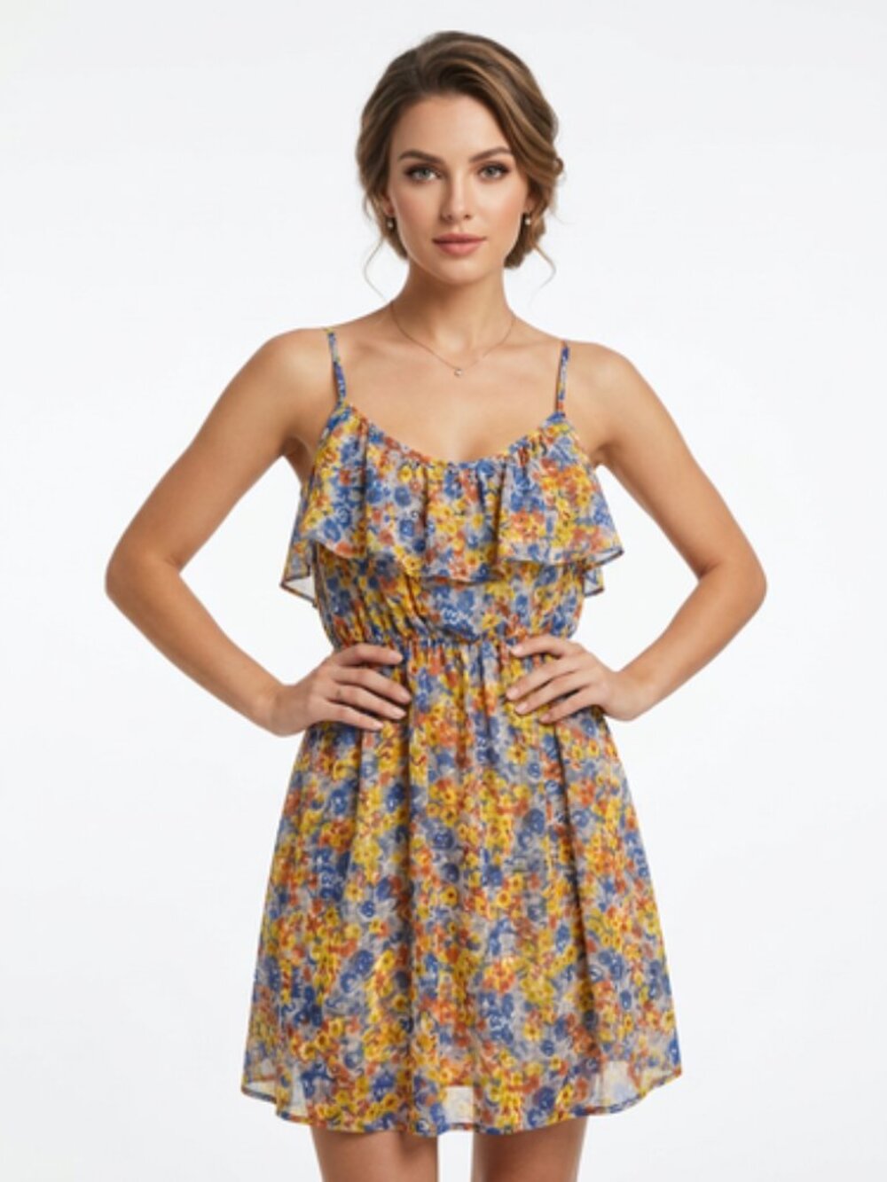 peaches n cream vintage Summer Dress Sz Large